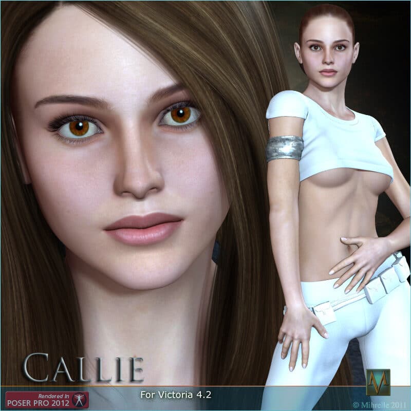 MRL Callie - Natalie Portman Celebrity 3D Model Lookalike